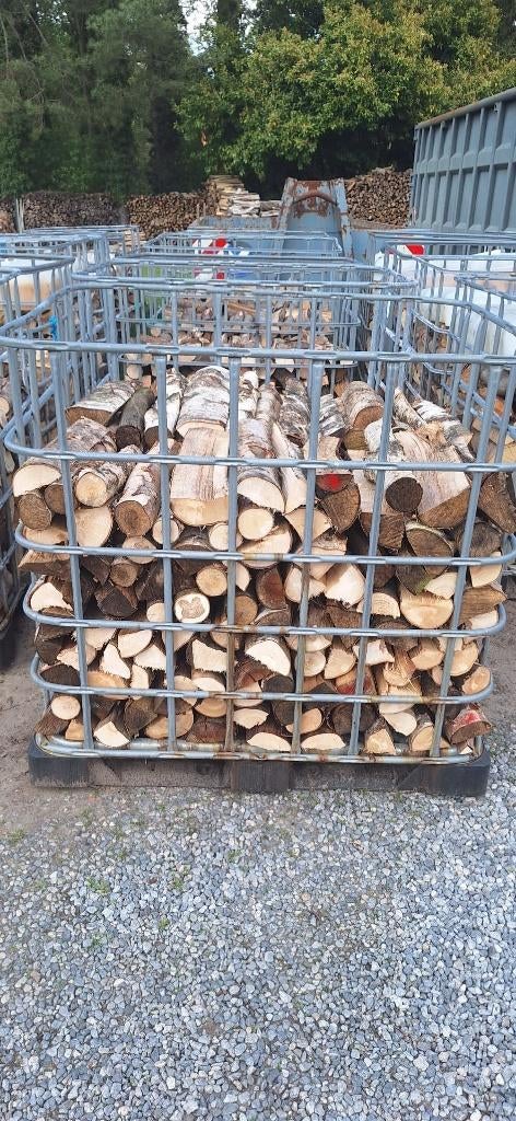 Bois de chauffage sec bouleau, merisier, Ophalen, Berkenhout, 6 m³ of meer, Blokken