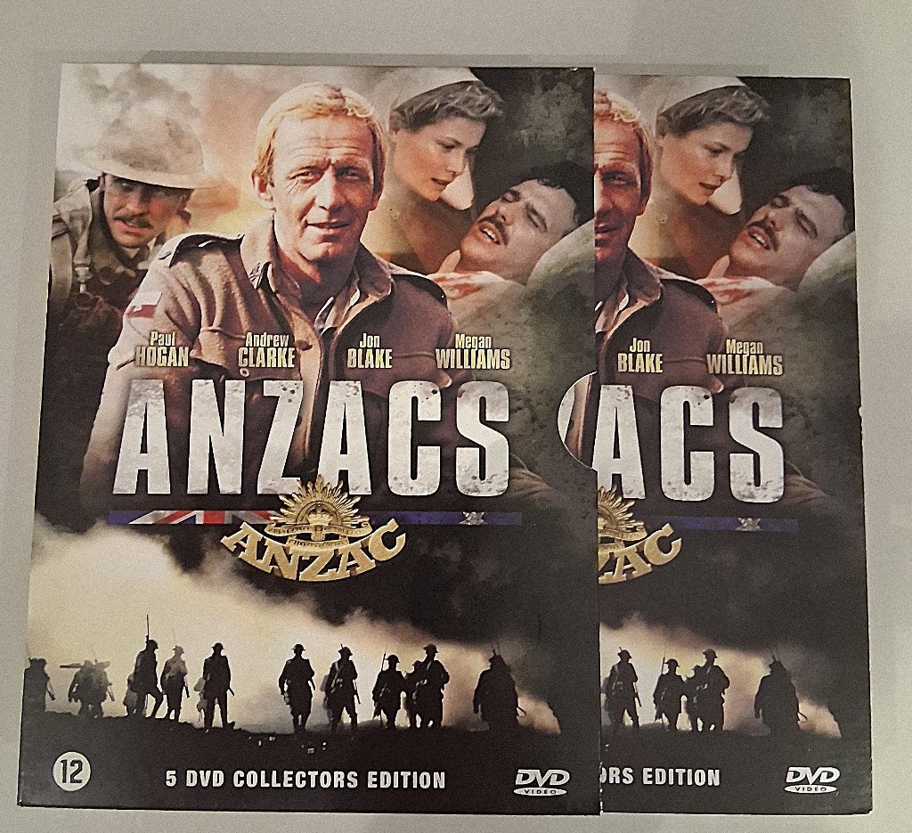 SERIE :Anzacs📀5 dvds 8,6 uren (oorlogsserie)ZELDZAAM ), Cd's en Dvd's, Ophalen of Verzenden, Zo goed als nieuw, Oorlog
