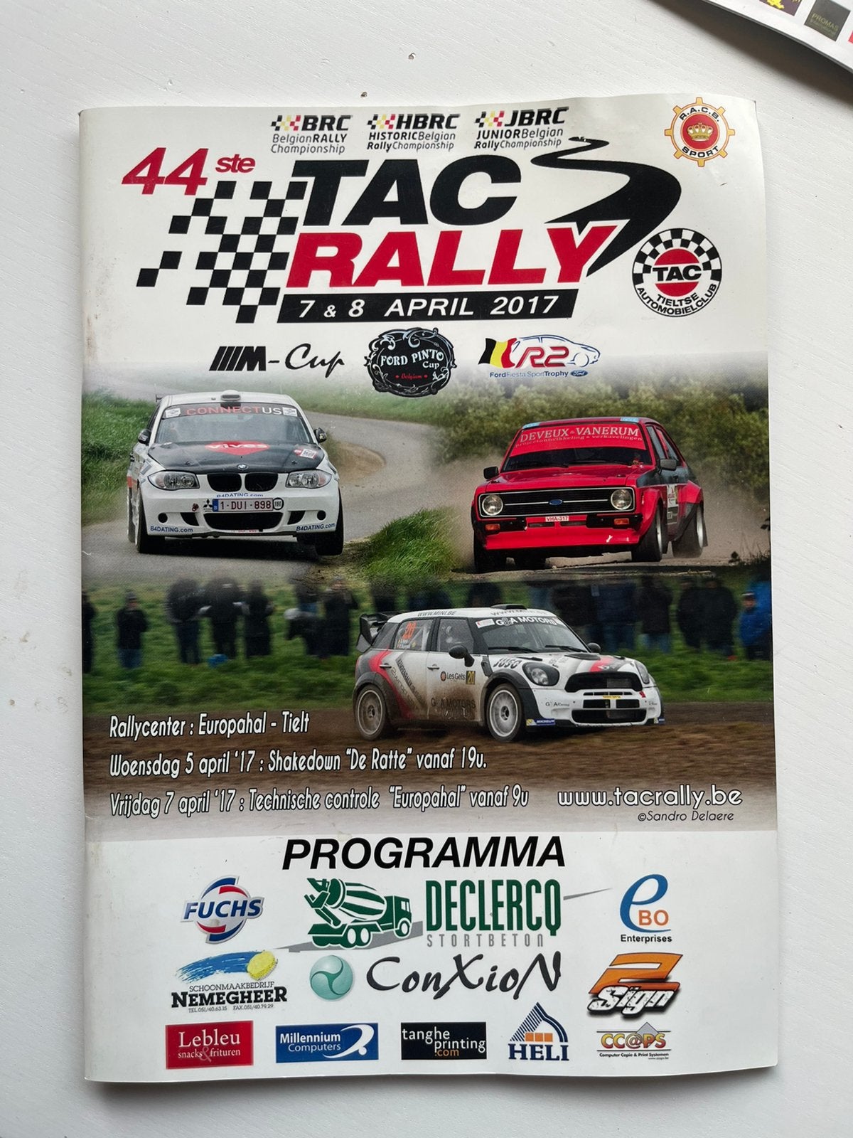 TAC Rally-programma 2017, Ophalen of Verzenden, Zo goed als nieuw