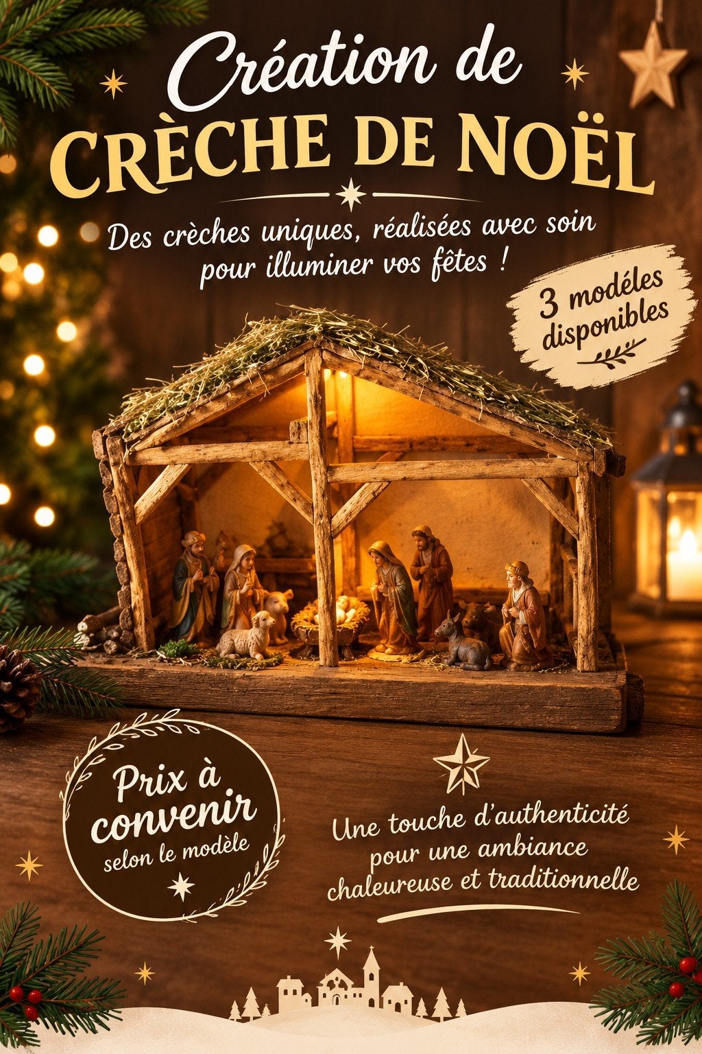 création crèche de noel, Divers, Enlèvement ou Envoi