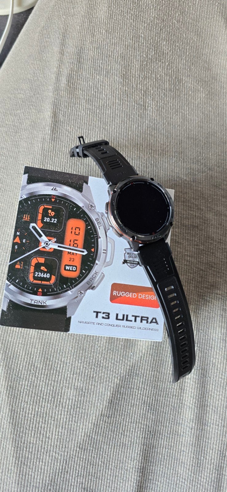 SmartWatch tank t3 utra, Ophalen of Verzenden, Waterdicht, Nieuw