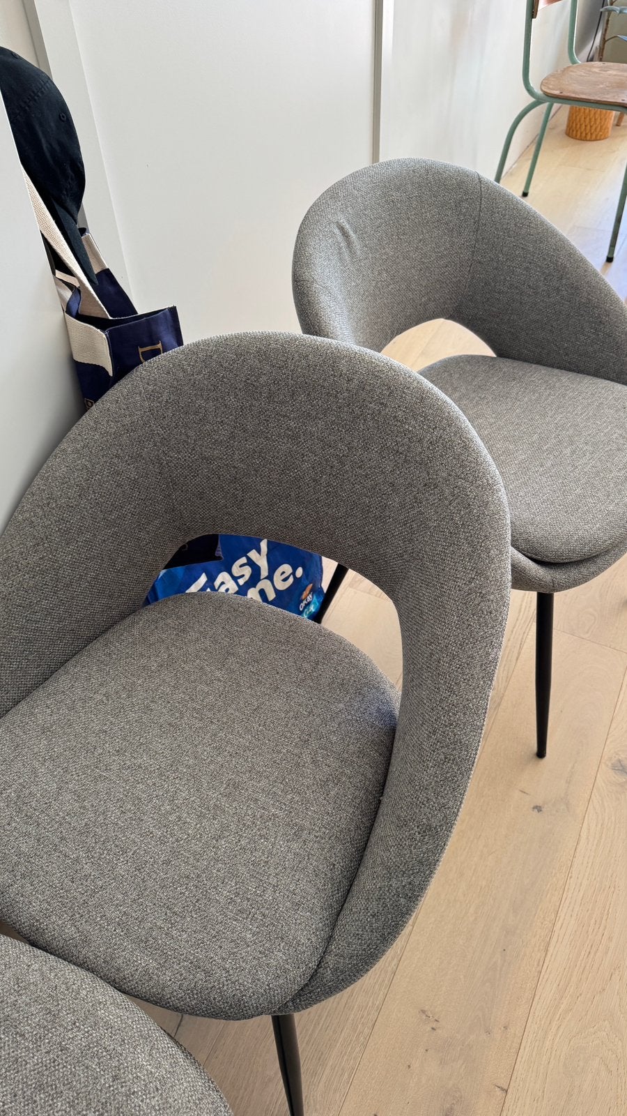 Eetkamerstoelen Juntoo, Enlèvement, Comme neuf, Tissus