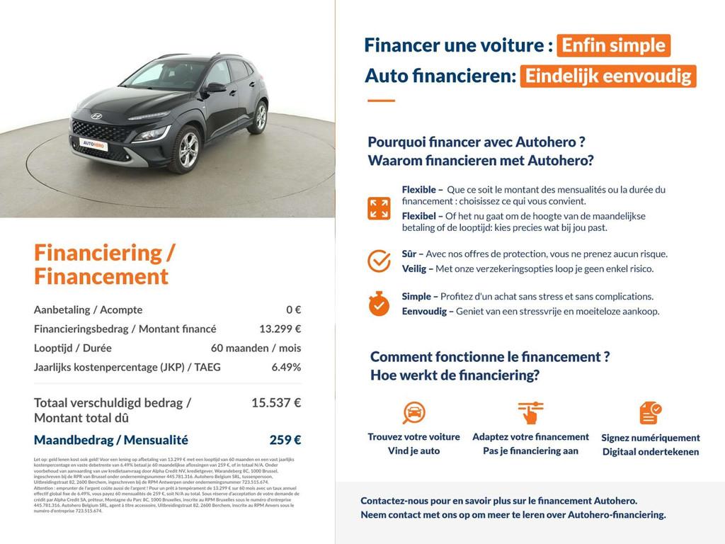 Hyundai KONA 1.6 CRDi Mild-Hybrid Creative 2WD (bj 2021), Auto's, Stof, Gebruikt, Euro 6, 136 pk