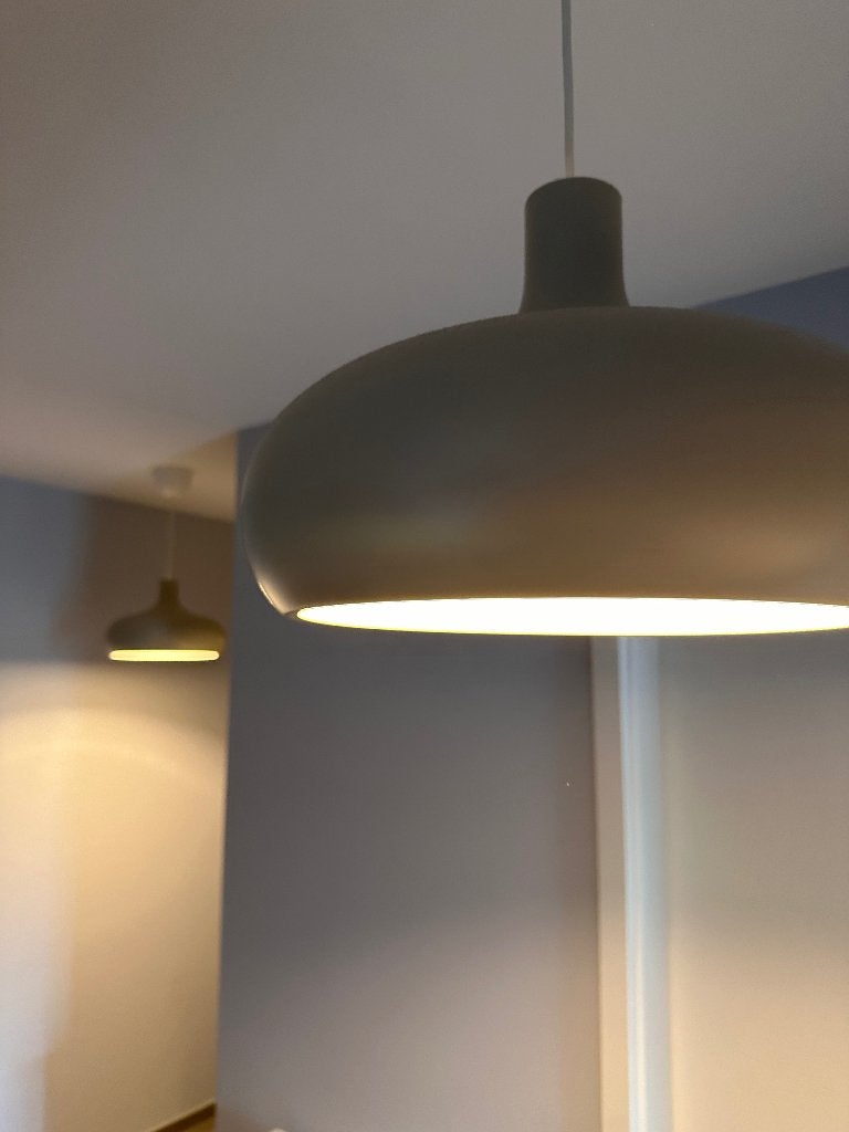 ikea, VÄXJÖ, 2 lampes, suspension, beige, 38cm, fil 1,5m, Enlèvement, Comme neuf