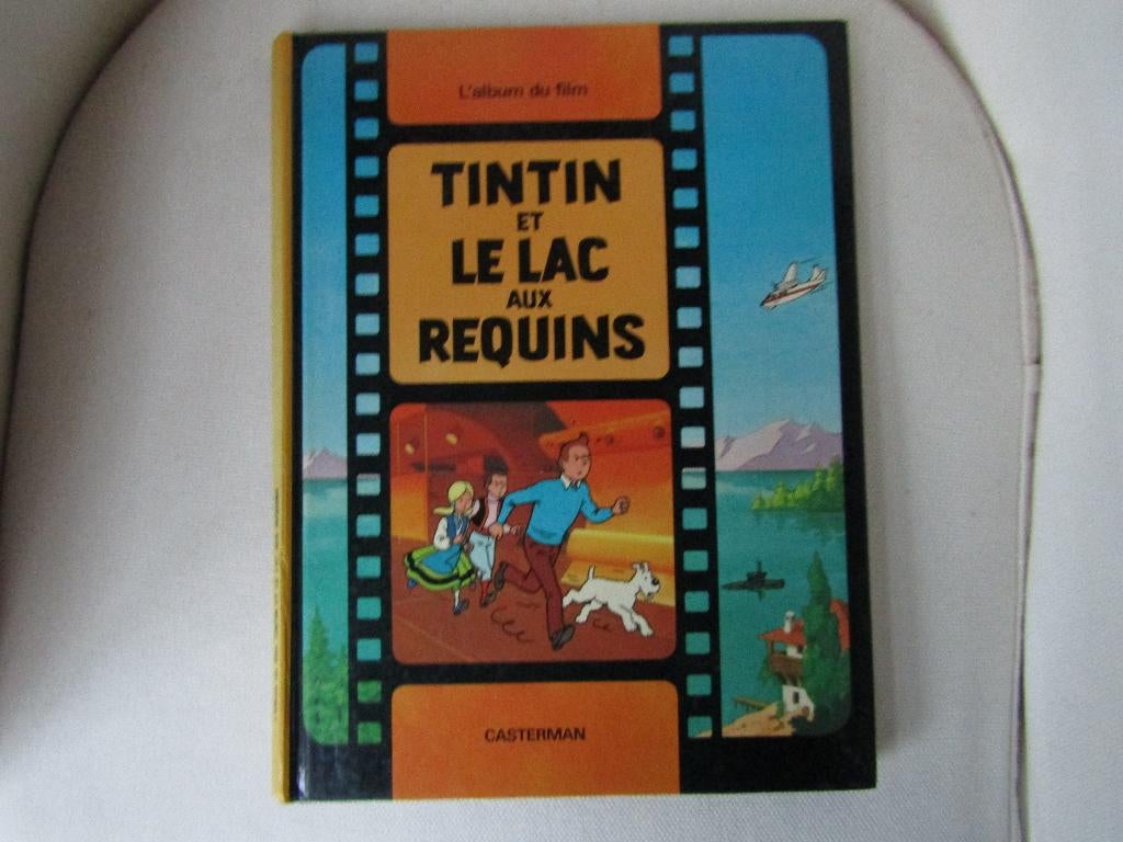 Oud Kuifje en Shark Lake, in originele versie uit 1993, Boeken, Gelezen, Eén stripboek, Ophalen of Verzenden, Hergé