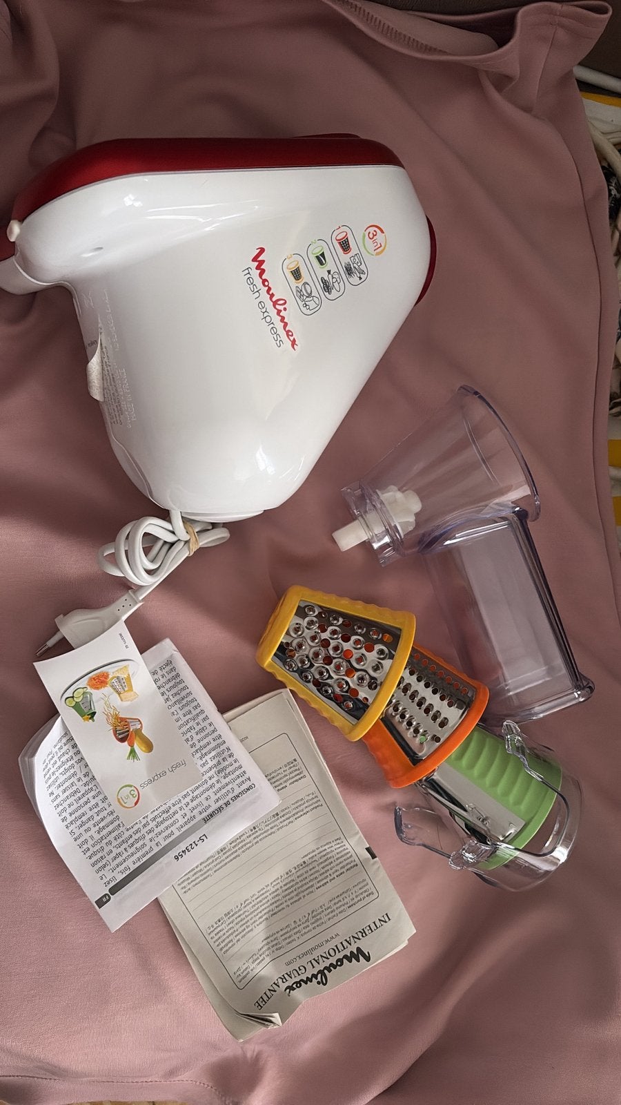 Râpe électrique Moulinex Fresh Express 3 en 1, Verzamelen, Elektronische Apparatuur, Ophalen of Verzenden