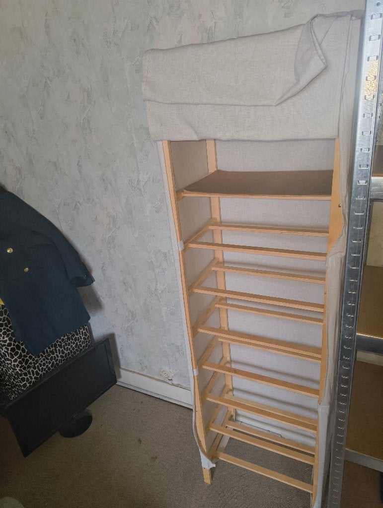 Étagère à chaussures pratique en bois (9 niveaux), Enlèvement, Comme neuf