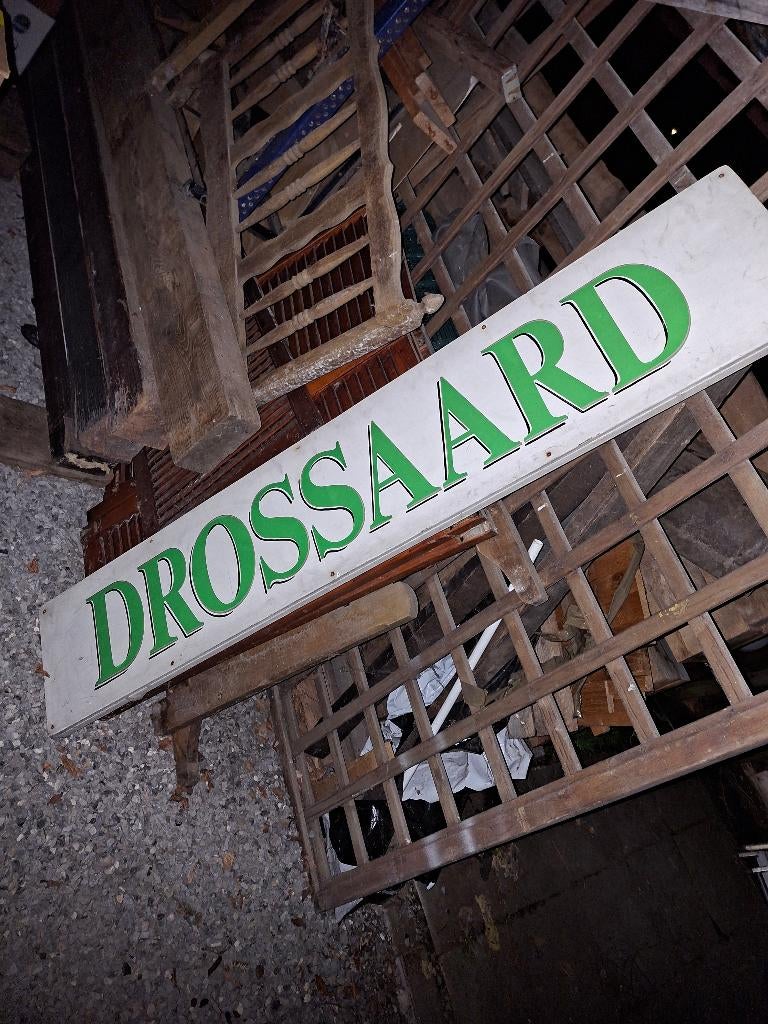 Panneau publicitaire DROSSAARD bière, Enlèvement, Utilisé, Panneau, Plaque ou Plaquette publicitaire, Autres marques