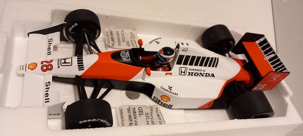 1/18 McLaren Honda V10 MP4/5B Gerhard Berger 1990 Minichamps, Ophalen of Verzenden, Nieuw, Auto, MiniChamps