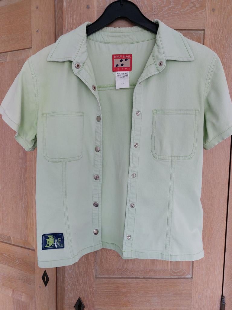Jeansvestje met korte mouwen maat M, Kleding | Dames, Ophalen, Maat 38/40 (M)