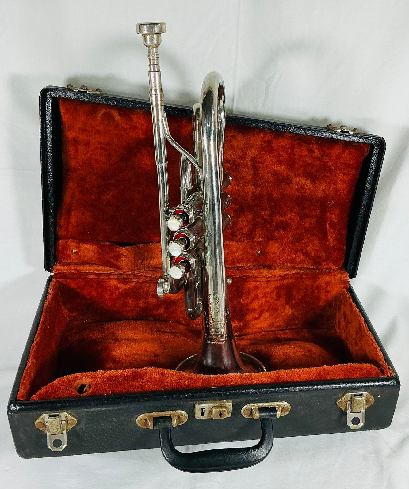 Bugle trompette instrument à vent Gebr Le Prince Anvers 1930, Fruithoflaan 110 Bus 0402 2600 BERCHEM, Enlèvement ou Envoi, Info@dep.be