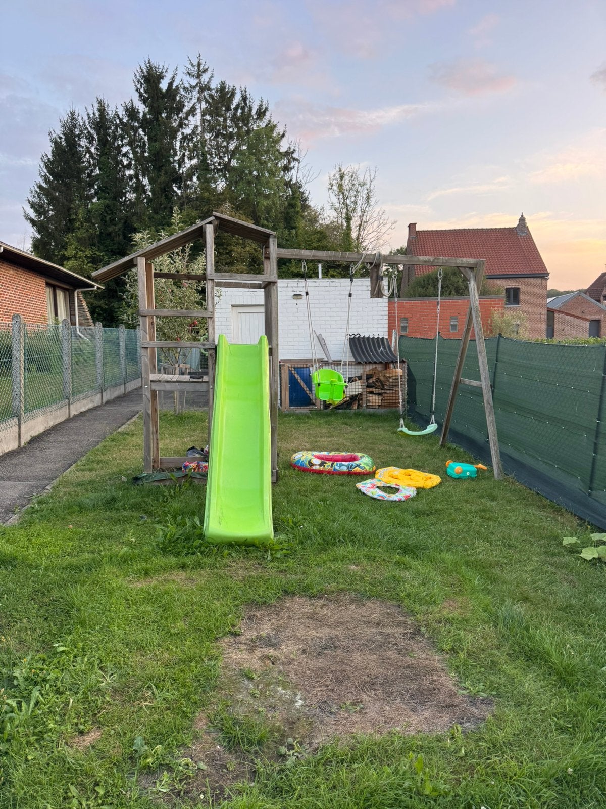 Portique de jeux extérieur en bois,balansoir, Enlèvement, Utilisé
