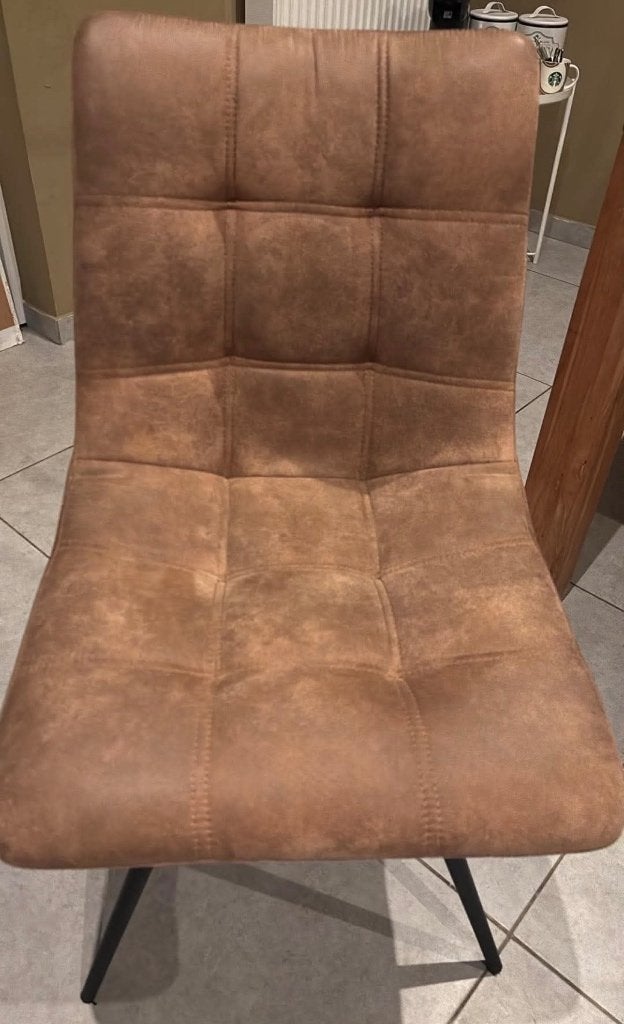 4 hele mooie stoelen te koop, Maison & Meubles, Enlèvement, Comme neuf, Brun, Quatre