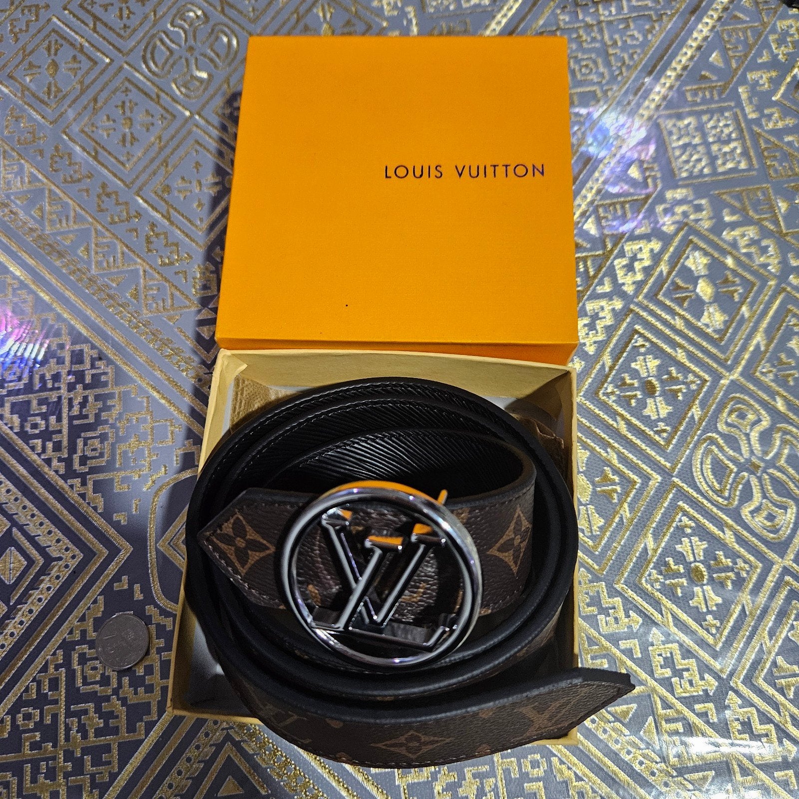 Ceinture monogrammée Louis Vuitton LV Initiales ️, Vêtements | Hommes, Ceintures, Neuf, Ceinture, 105 à 115 cm, Brun, Cuir véritable