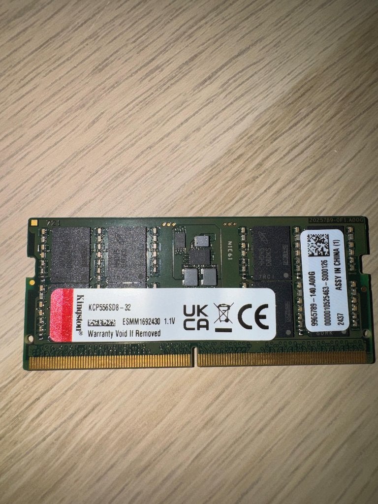 Kingston – KCP556SD8-32 32GB DDR5 RAM, Informatique & Logiciels, Neuf, 32 GB, Enlèvement, DDR5
