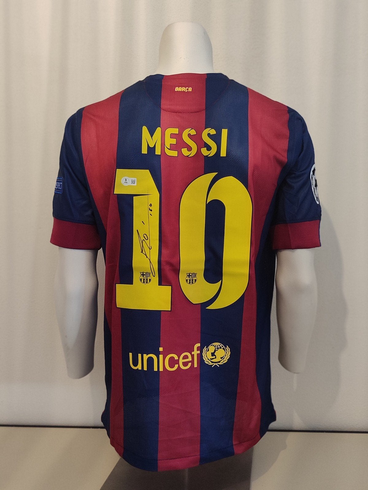 Maillot du FC Barcelone avec la signature de Lionel Messi Be, Collections, Enlèvement ou Envoi, Maillot