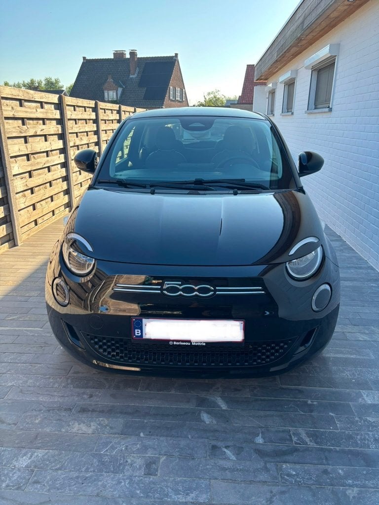 Fiat 500e volledig electrisch - zeer goede staat – gekeurd, Autos, Achat, 87 kW, Noir, Automatique