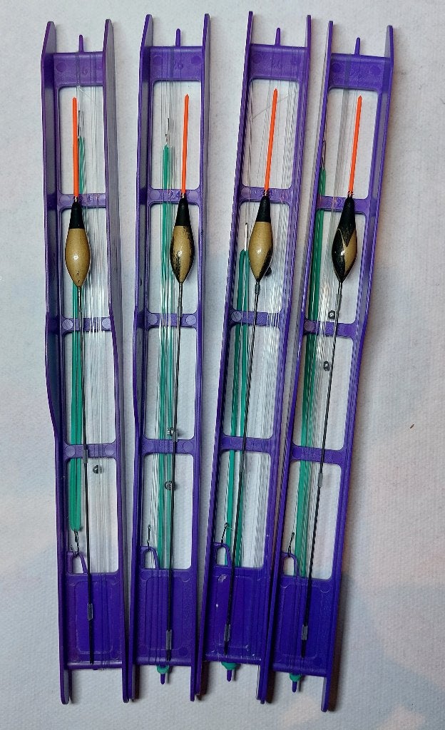 4 zelfgemaakte vislijntjes set 62, Ophalen of Verzenden, Nieuw, Vaste hengel