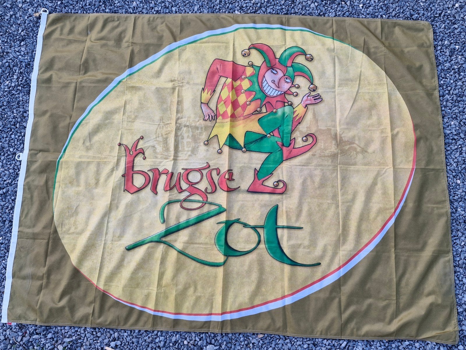 Vlag biermerk Brugse Zot, Verzamelen, Ophalen of Verzenden