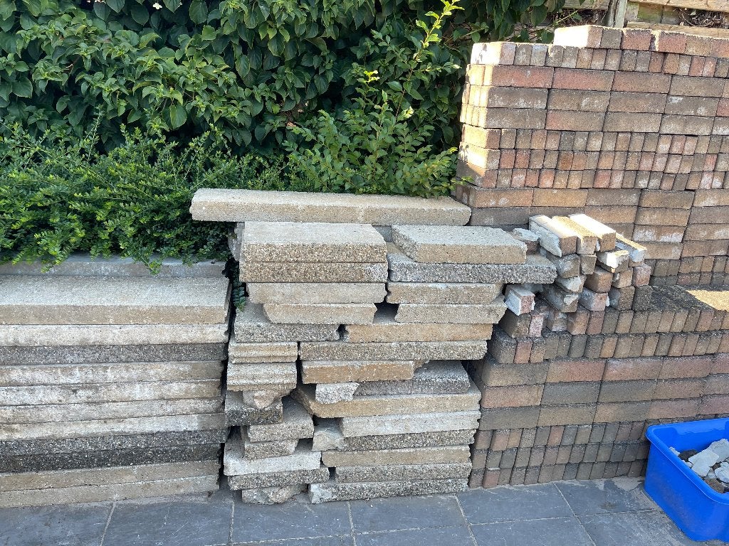 Stenen voor tuinpad, Ophalen, Gebruikt, 5 tot 10 m², Klinkers
