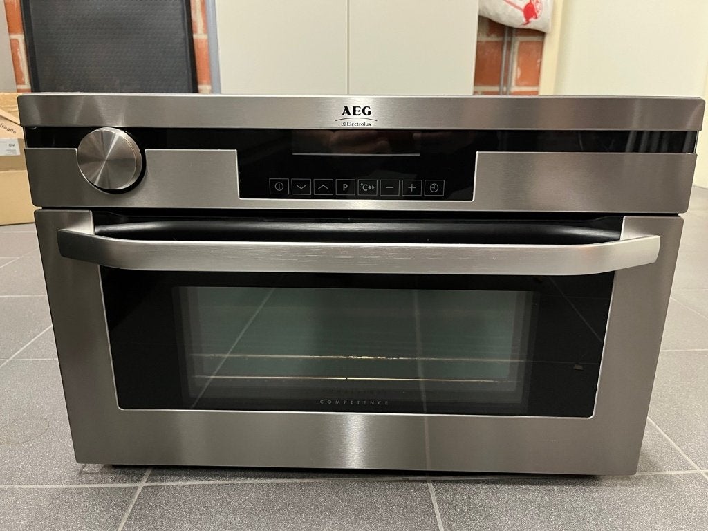 AEG Combi oven Stoom, Grill en Hete lucht, Elektronische apparatuur, Ovens, Ophalen, Minder dan 45 cm, Gebruikt, Hete lucht