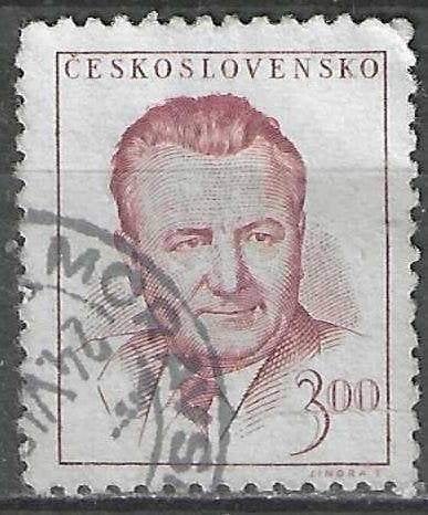 Tsjechoslowakije 1948/1952 - Yvert 479a - Gottwald 3 k. (ST), Verzenden, Gestempeld