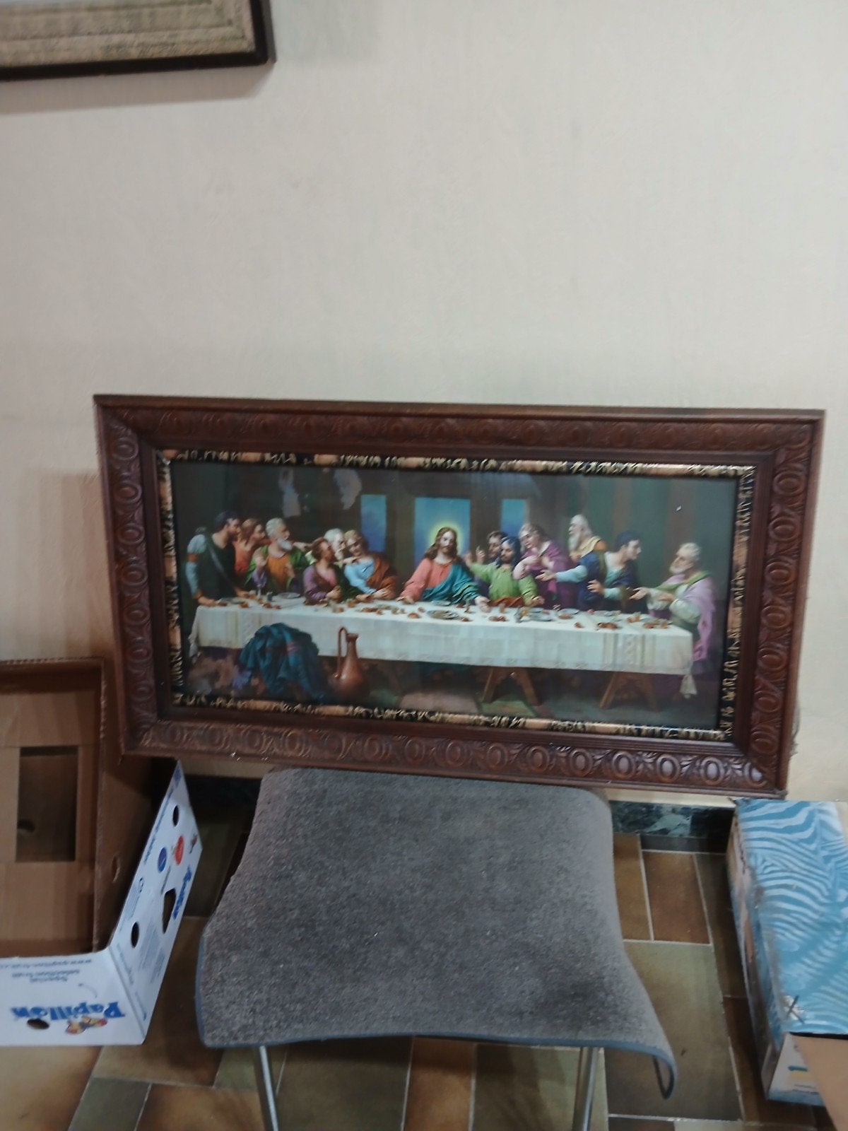 Kaders met foto's van heiligen, Antiek en Kunst, Ophalen