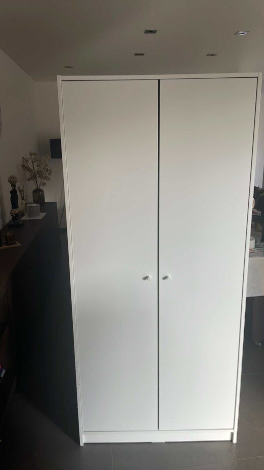 Witte kleerkast, Huis en Inrichting, Ophalen, Zo goed als nieuw