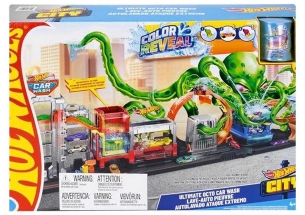 Hot Wheels Grand Game: City Ultimate Octo Autowasstraat, Ophalen, Zo goed als nieuw, Hot Wheels