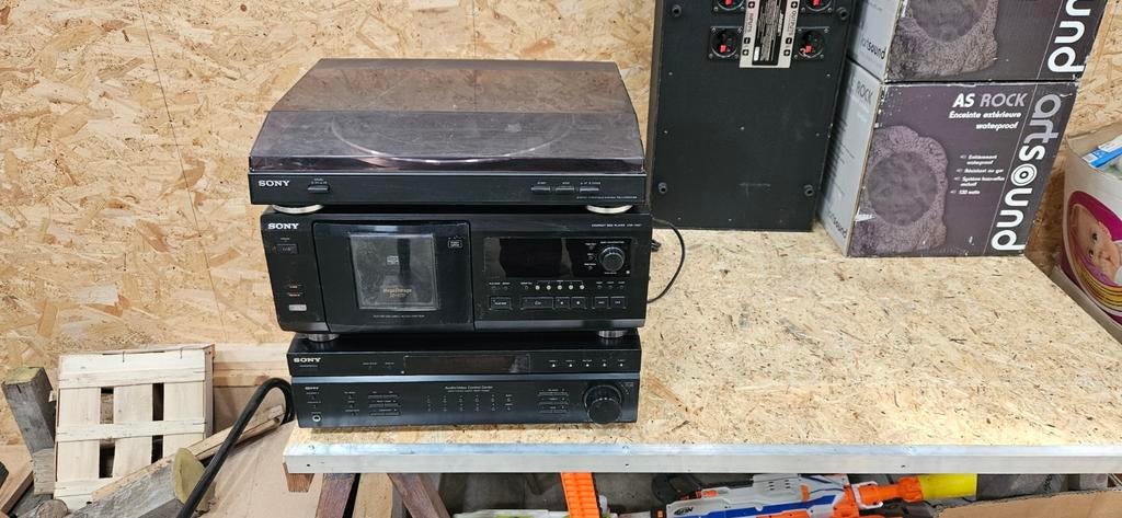 Sony muziekinstallatie met versterker/controlcenter, Ophalen
