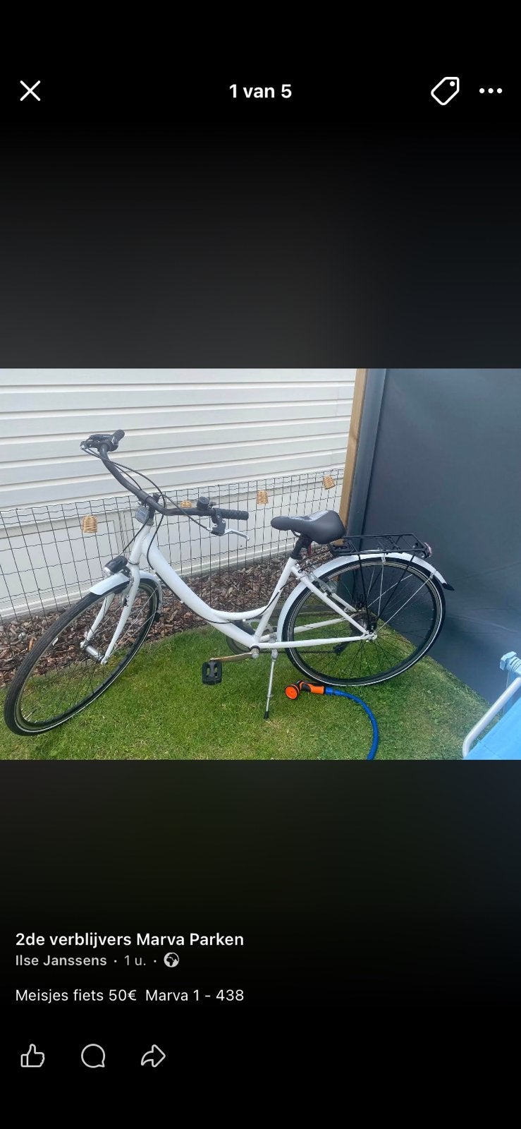 Meisjesfiets af halen te westende, Fietsen en Brommers, Ophalen, Gebruikt