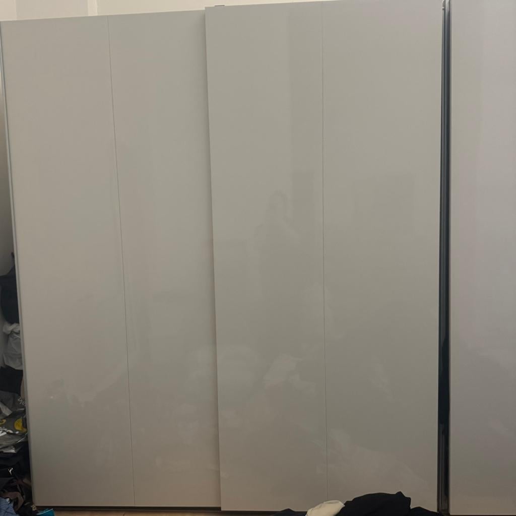 IKEA PAX kast schuideuren hoogglans wit, Huis en Inrichting, Ophalen, Zo goed als nieuw