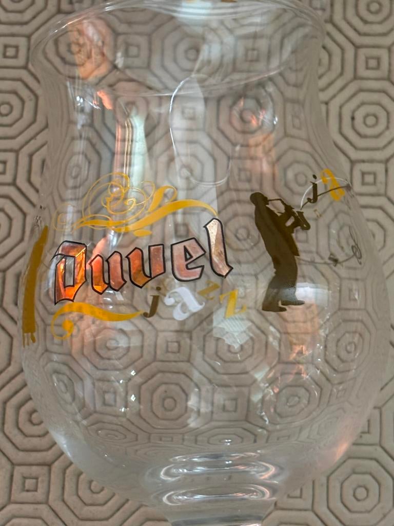 Duvel jazz met de A wit 2 stuks, Verzamelen, Ophalen, Zo goed als nieuw, Duvel