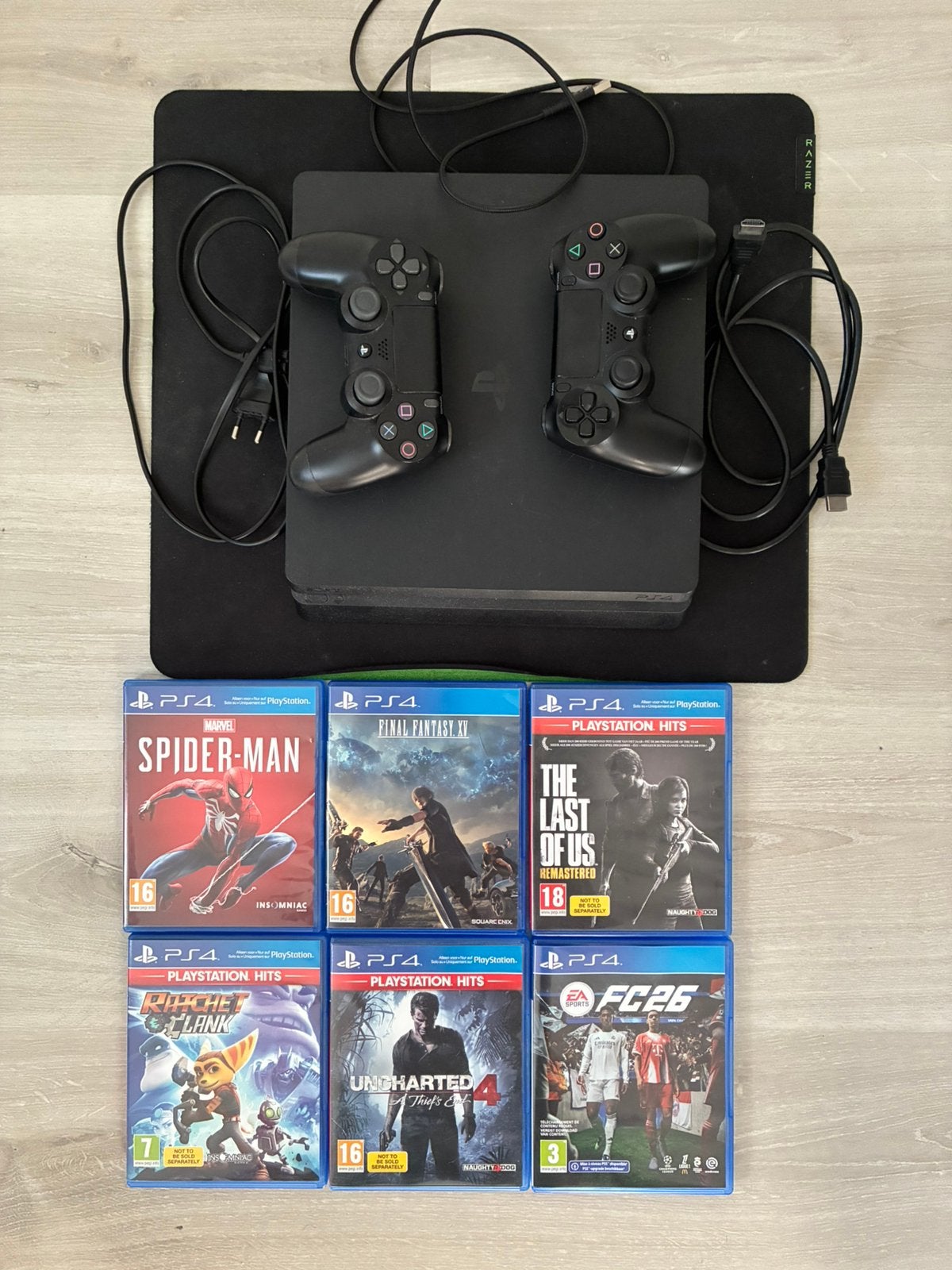PlayStation 4 slim, Consoles de jeu & Jeux vidéo, 500 GB, Enlèvement ou Envoi, Utilisé, Avec jeux