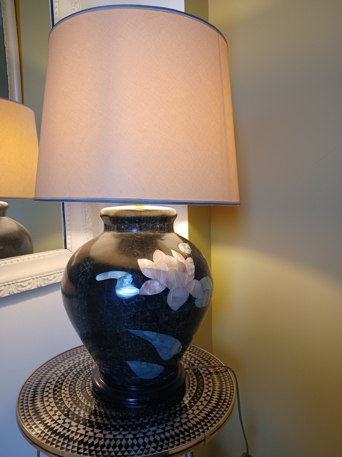 Zeer grote vintage Chinese lamp in perfecte staat, Ophalen, Design