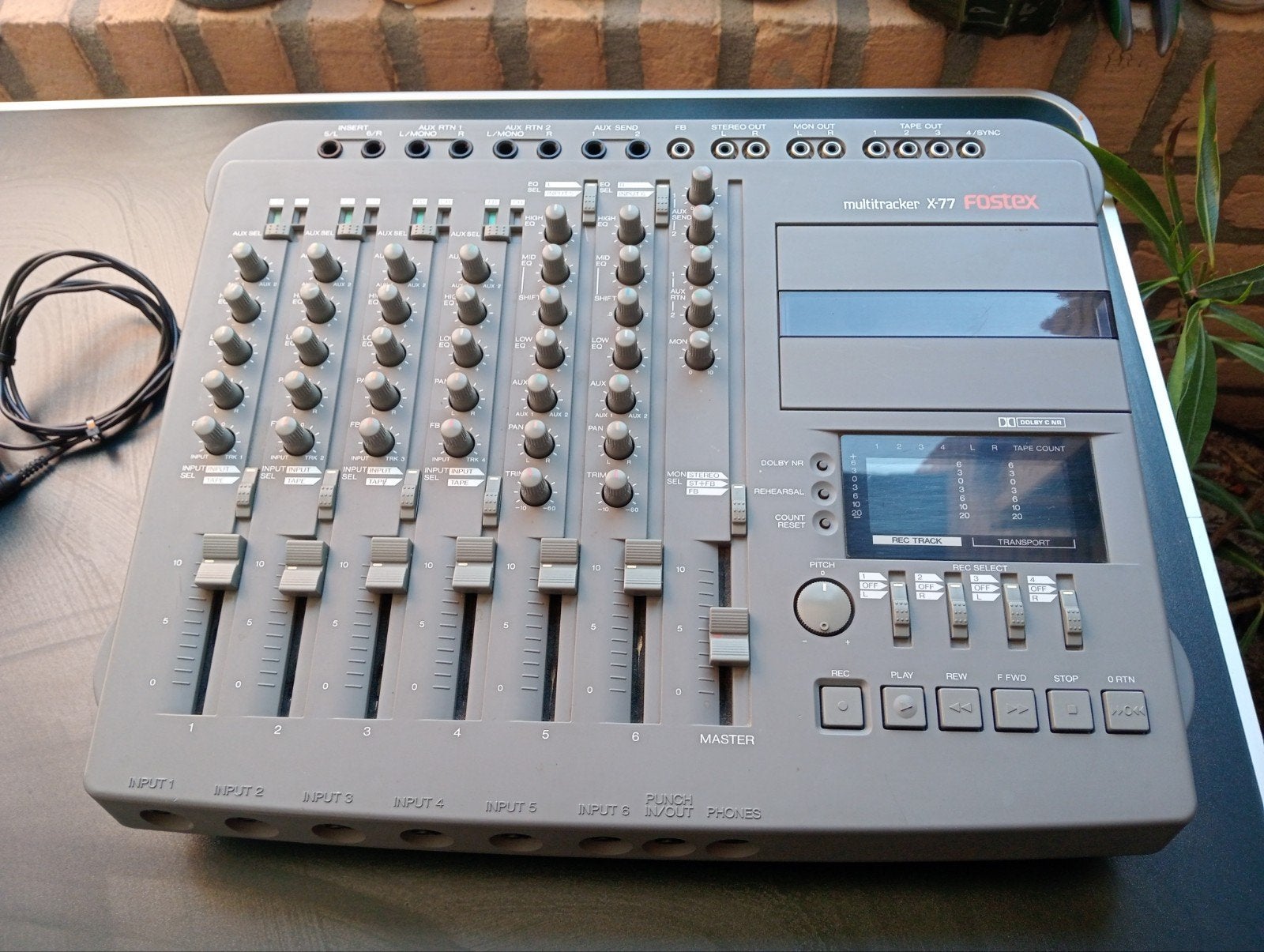 FOSTEX MULTITRACK RECORDER X 77, Ophalen of Verzenden, Zo goed als nieuw, Microfooningang