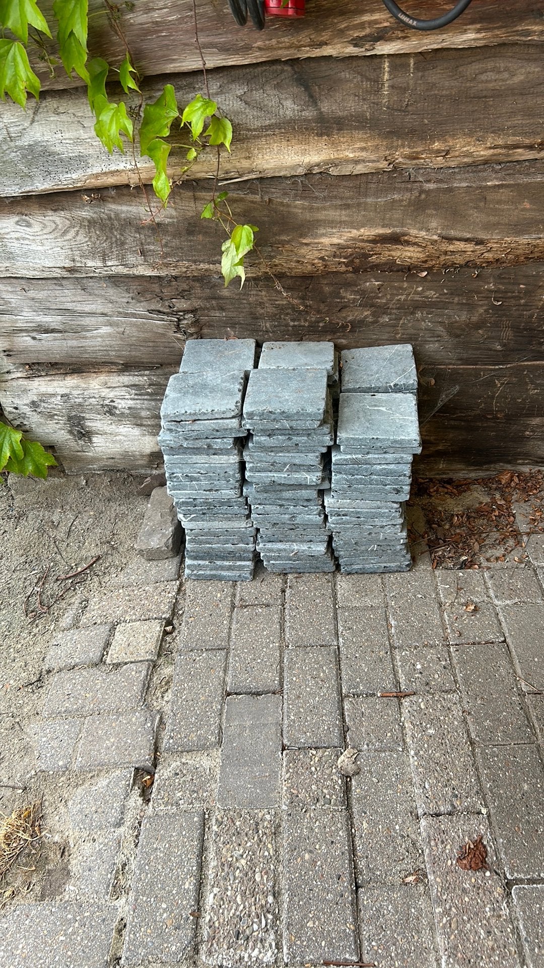 Arduinen tegeltjes ongeveer 110 stuks, Tuin en Terras, Ophalen, Gebruikt, Natuursteen, Terrastegels