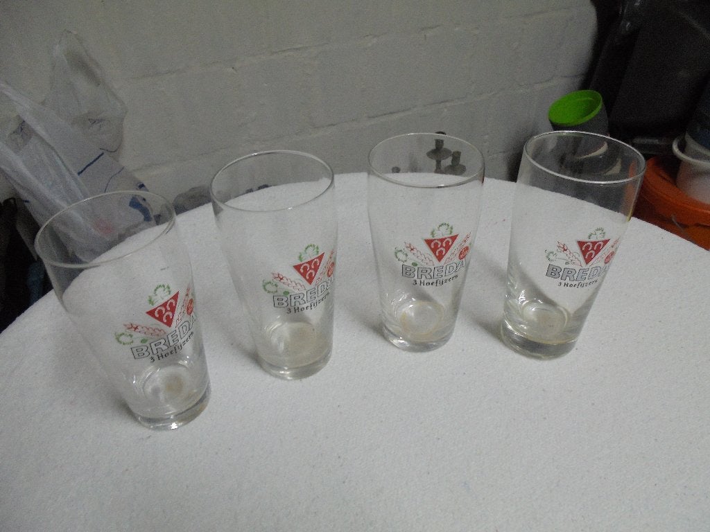 Vintage bierglazen, Verzamelen, Glas en Drinkglazen, Ophalen of Verzenden, Zo goed als nieuw, Bierglas