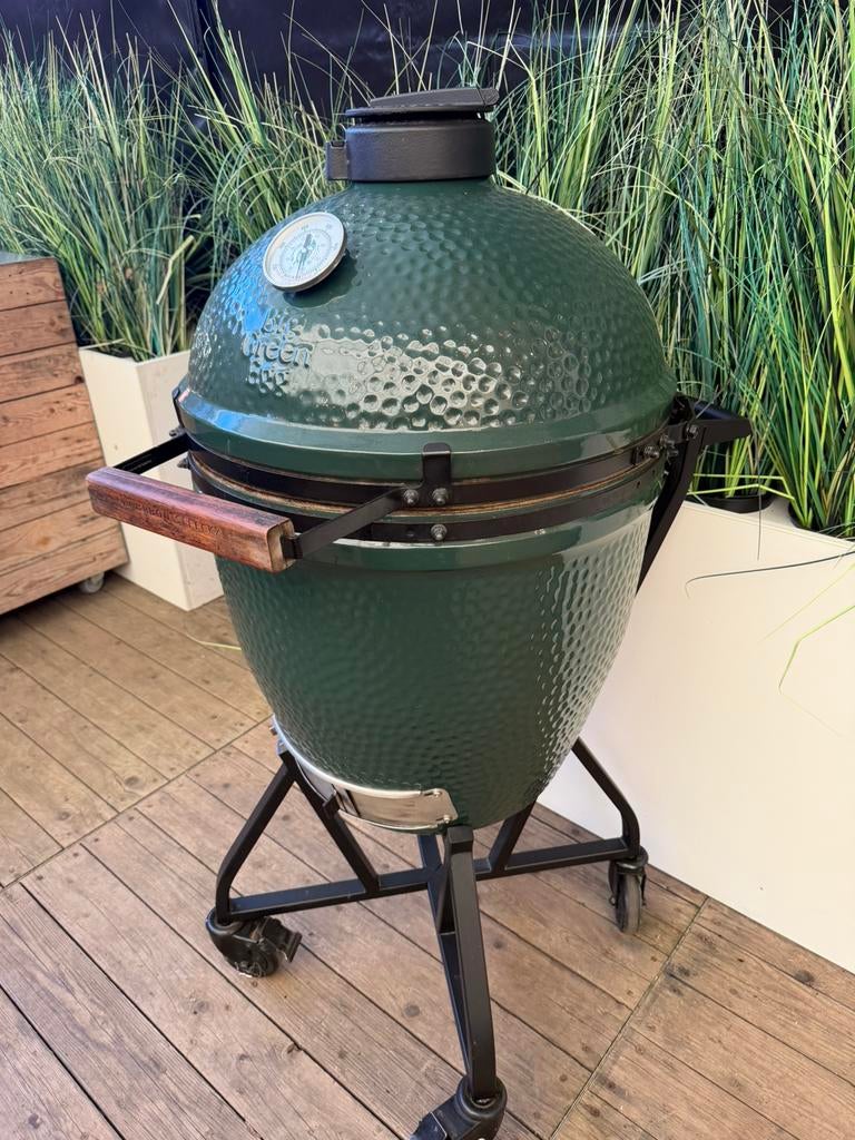 BIG GREEN EGG large demo toestel. 25% KORTING + GARANTIE, Jardin & Terrasse, Barbecues au charbon de bois, Enlèvement, Comme neuf