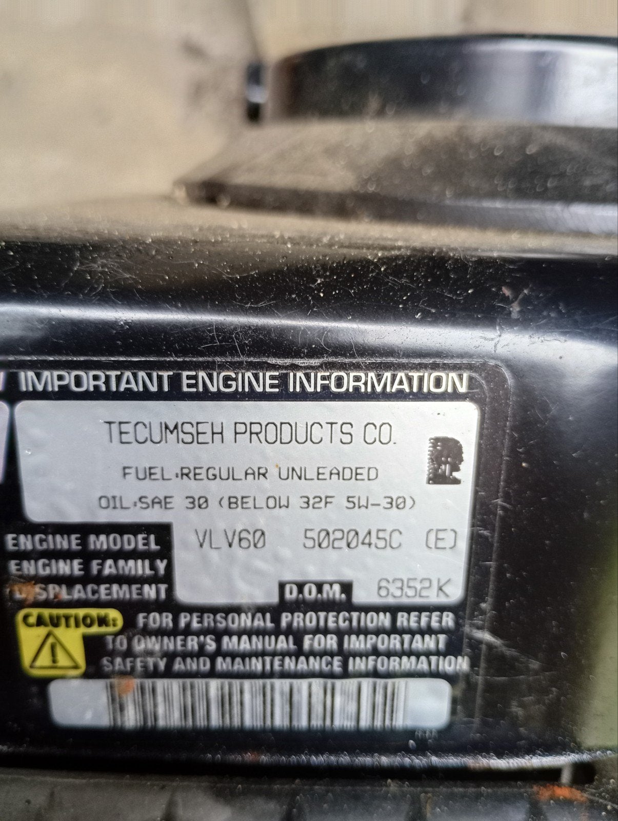 Motor tecumseh, Ophalen, Gebruikt