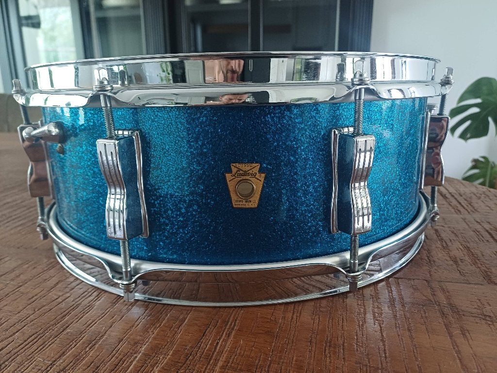 Ludwig 60's blue sparkle Jazz fest snare! MINT!!!, Muziek en Instrumenten, Ophalen of Verzenden, Nieuw, Ludwig