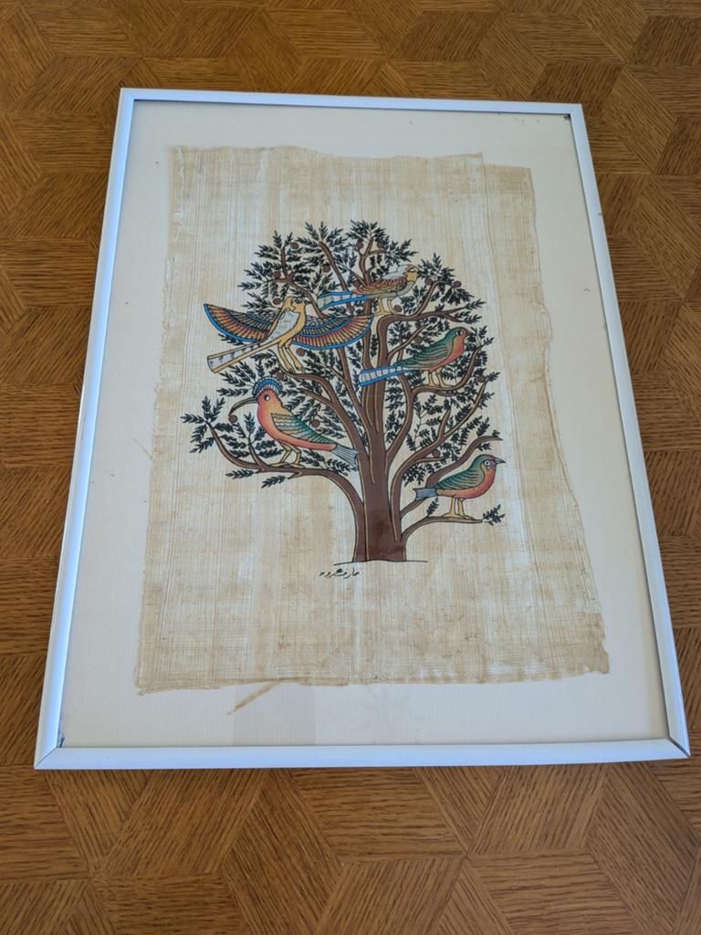Kader met levensboom(perkament), Antiek en Kunst, Ophalen