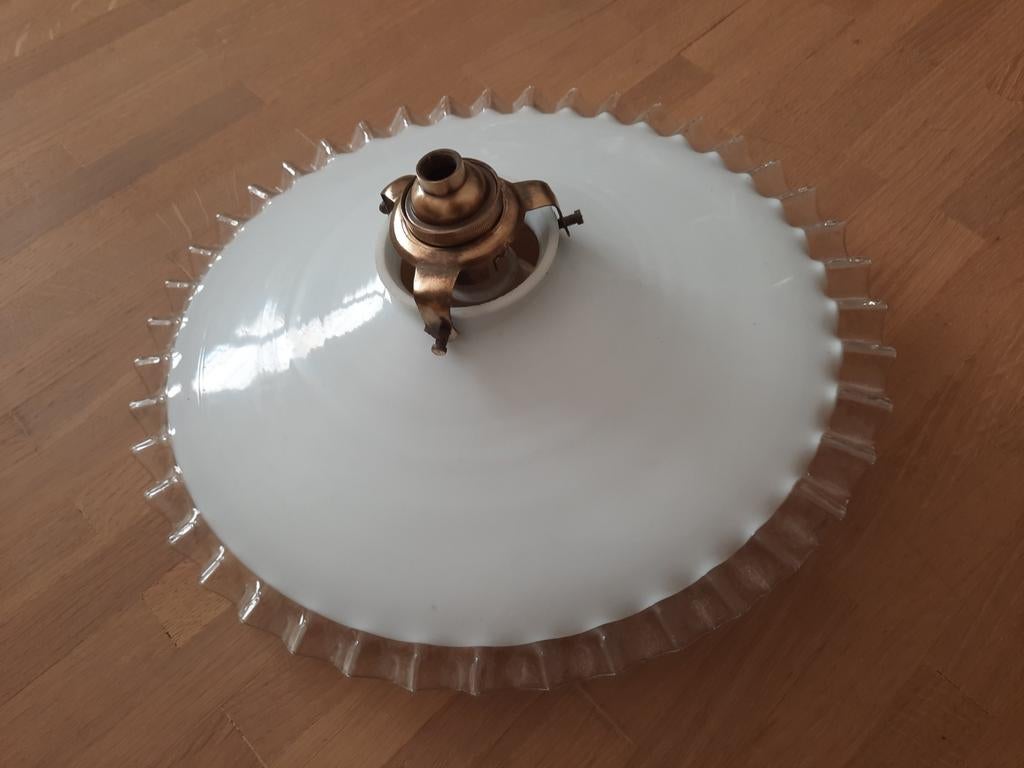 glazen lampenkap,vintage lamp, Antiek en Kunst, Ophalen of Verzenden