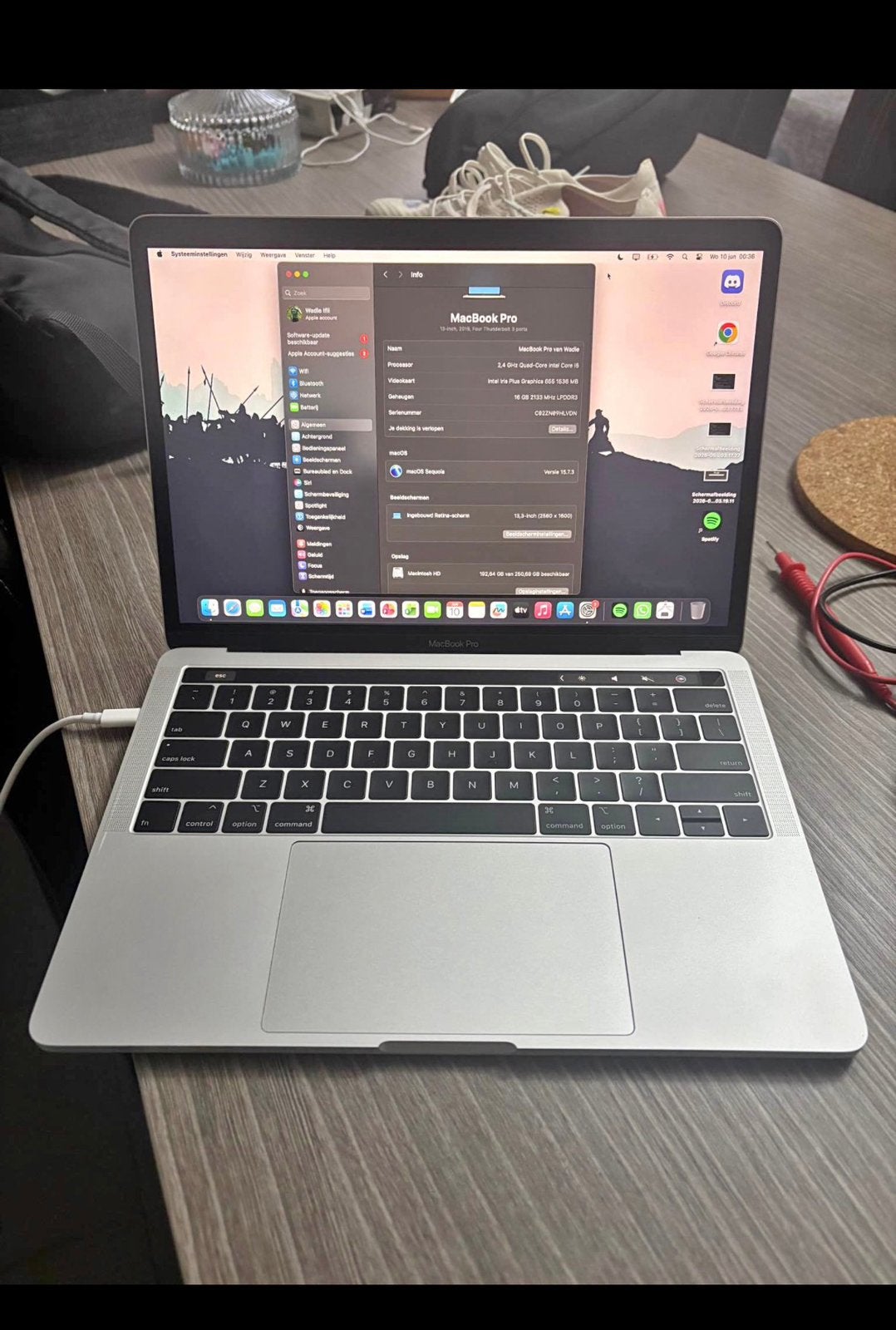Macbook pro 2019 13 inch, Computers en Software, Verzenden, Zo goed als nieuw, 13 inch, MacBook