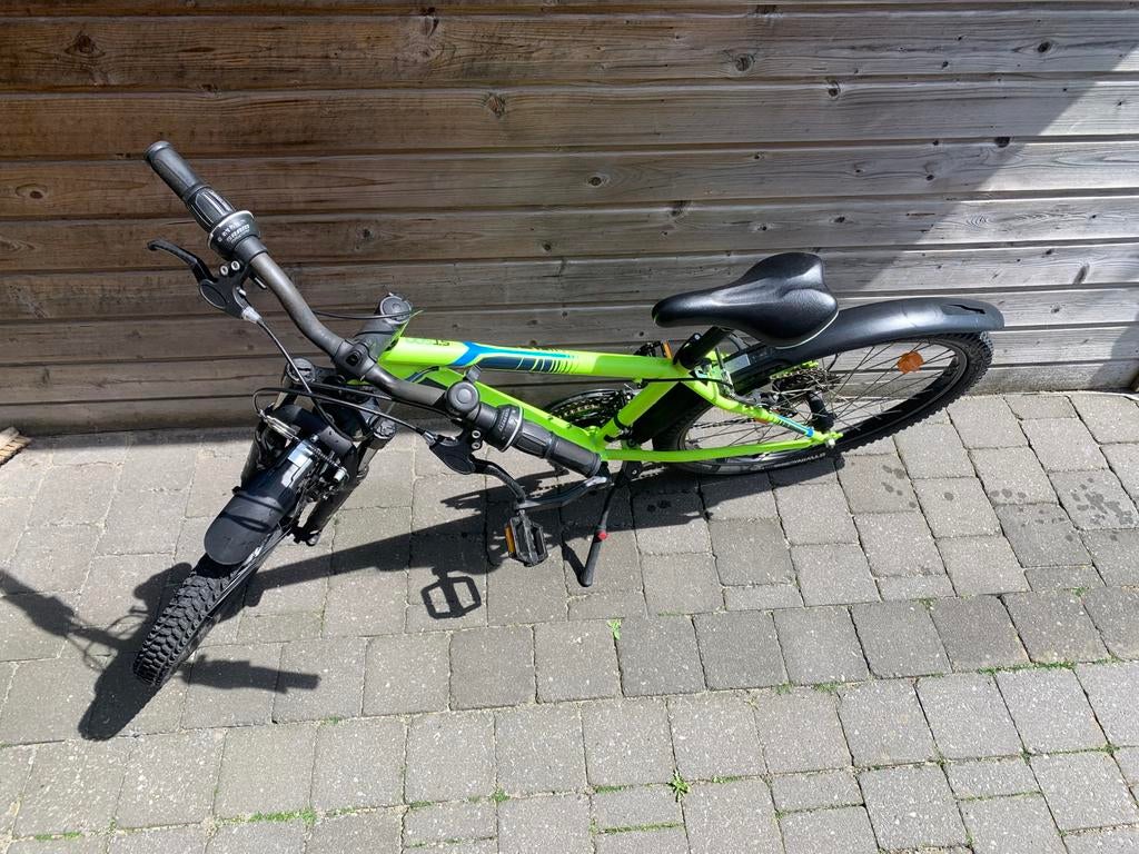 24 inch mountainbike jongensfiets, Fietsen en Brommers, Ophalen, Gebruikt, Velgrem, 24 inch of meer