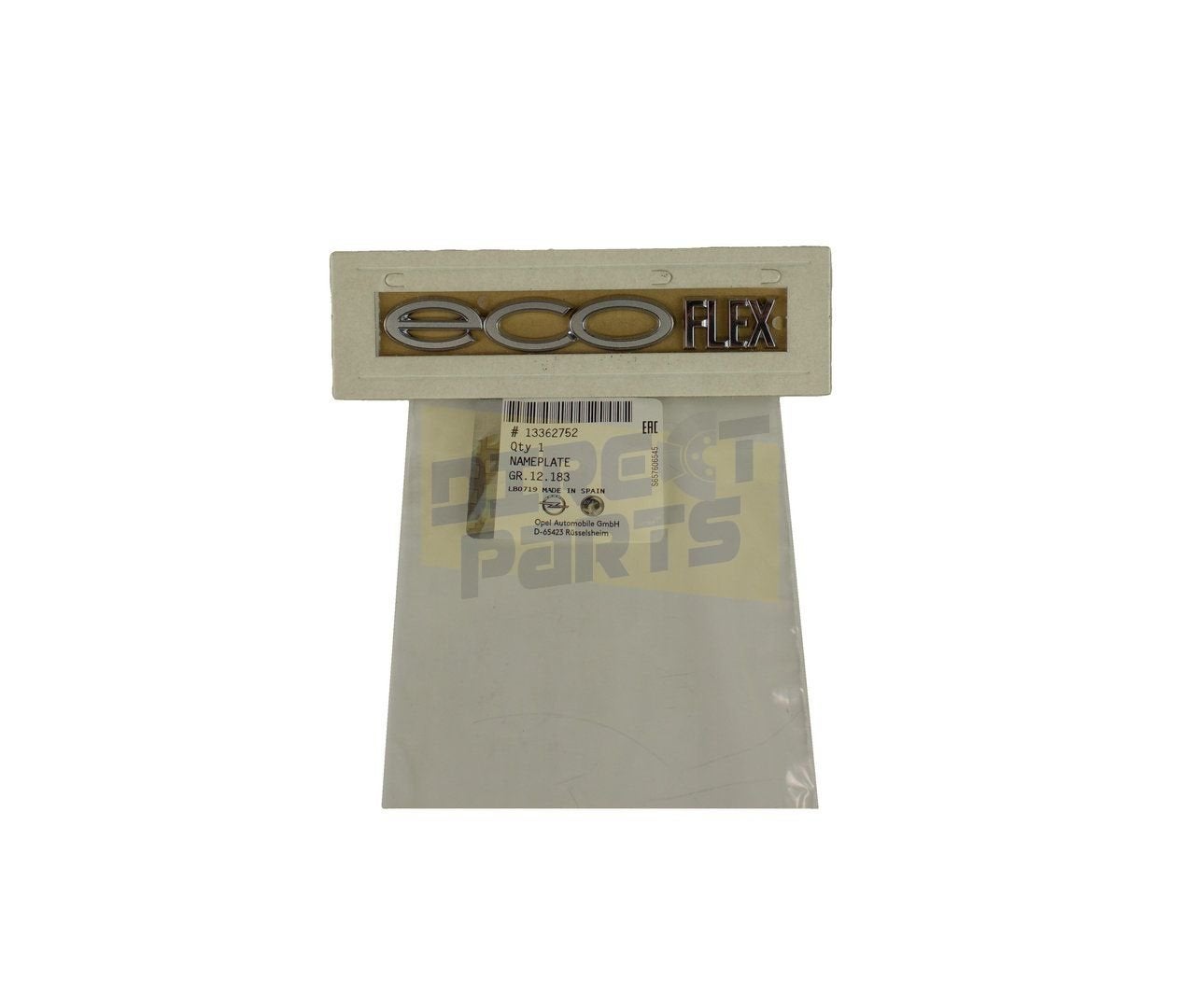 Opel Astra/ Corsa embleem tekst ''ecoflex'' achter Origineel, Auto-onderdelen, -, Verzenden, -, Opel