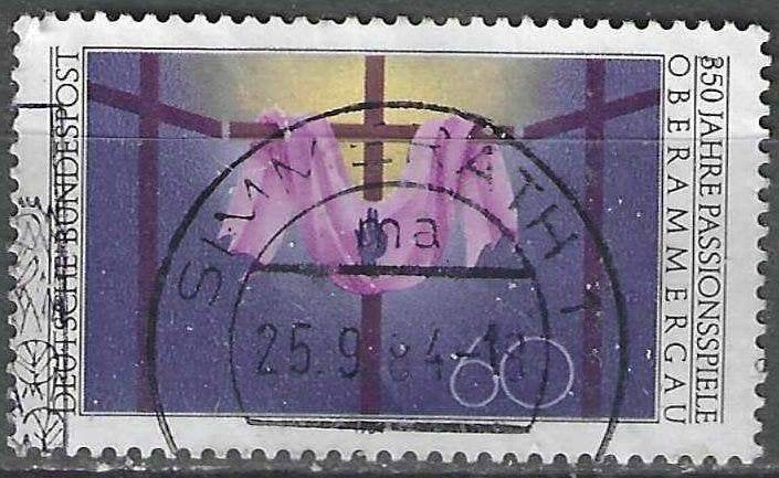 Duitsland Bundespost 1984 - Yvert 1033 - Passiespelen (ST), Verzenden, Gestempeld
