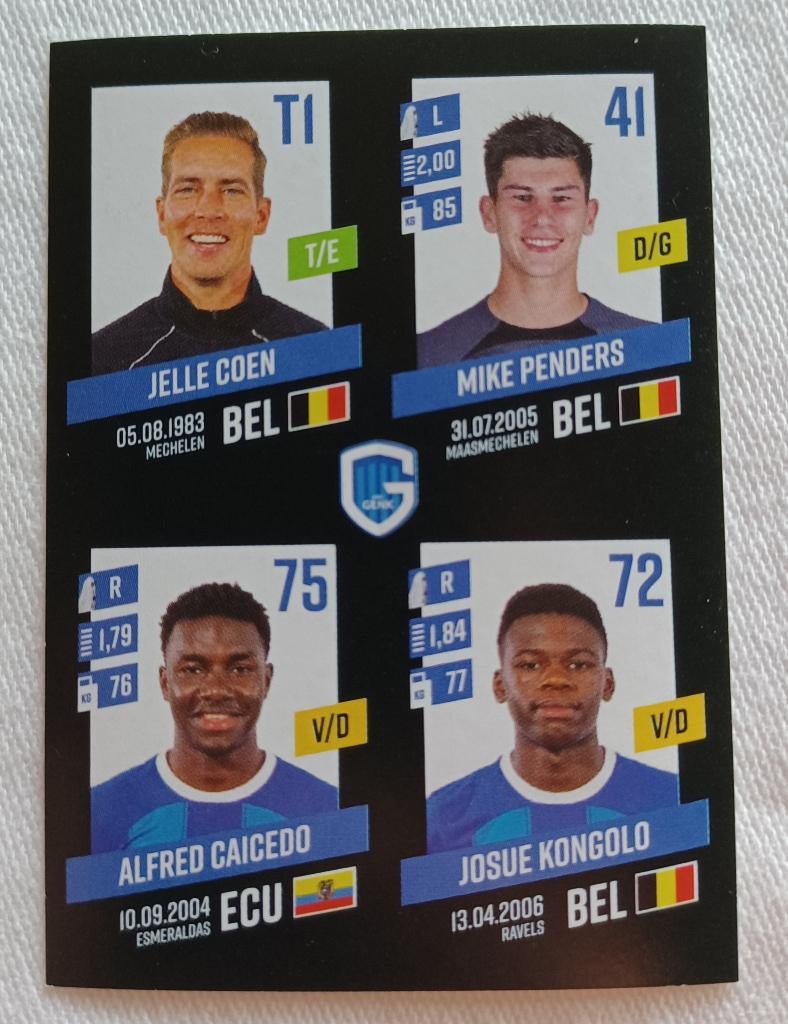 Autocollant Mike Penders (rookie) - Pro League 2023-2024, Enlèvement ou Envoi, Comme neuf, Autocollant