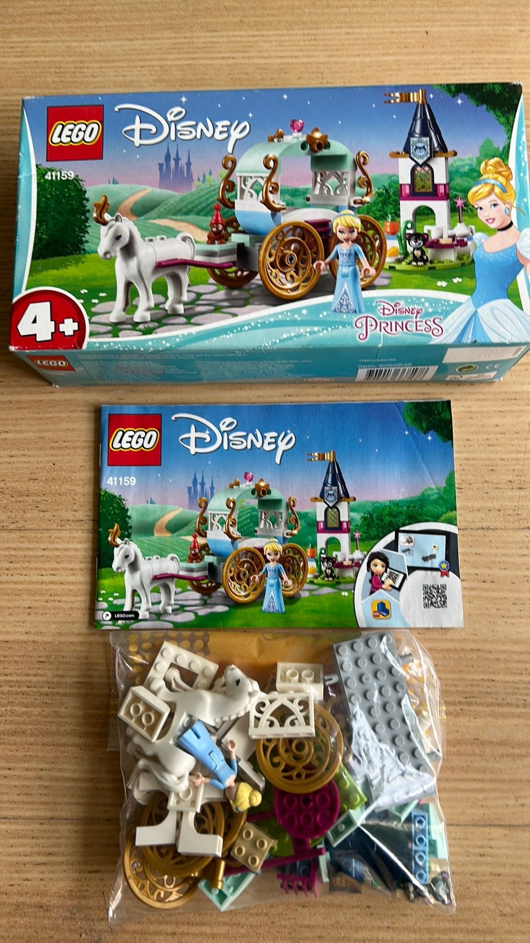 Lego Disney 41159, compleet, Assepoester, Gebruikt, Lego, Ophalen of Verzenden, Disney