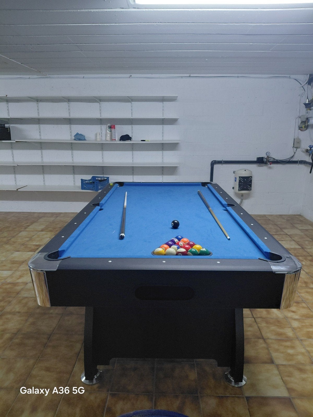 biljard tafel, Ophalen